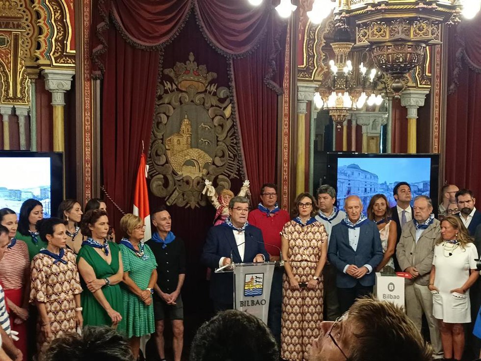 Recepción institucional de Aste Nagusia en el Ayuntamiento de Bilbao