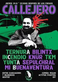 La AN abre diligencias previas por el cartel del festival de Bilbao en el que aparece Abascal con un tiro en la nuca