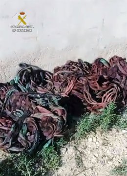 Material intervenido en el marco de la operación 'Goldenstone'