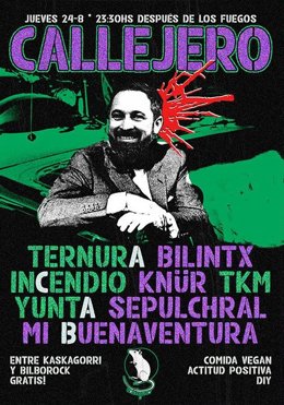 Cartel de la Semana Grande de Bilbao en el que aparece Santiago Abascal