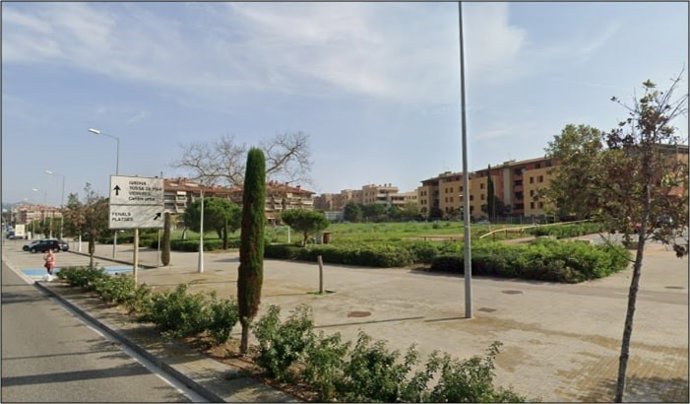 Parcela donde se construiran 68 viviendas de alquiler asequible en Lloret de Mar (Girona)