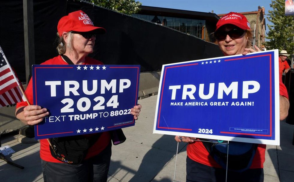 Simpatizantes del expresidente estadounidense Donald Trump