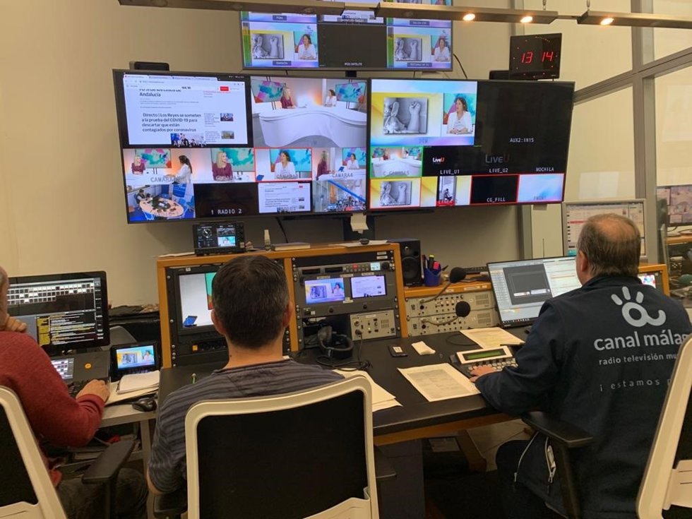Archivo - Profesionales de Canal Málaga RTV