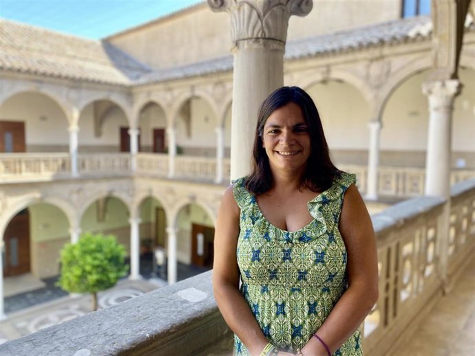 La médico de familia y experta en nutrición, Odile Fernández, en la sede Antonio Machado de Baeza (Jaén)