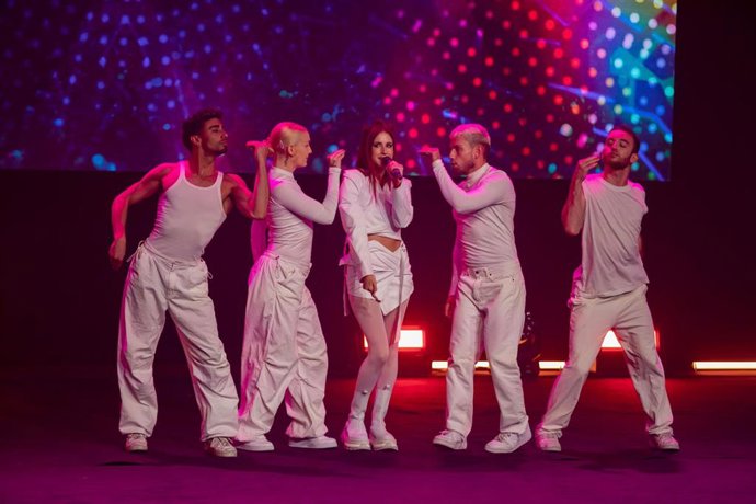 Archivo - La cantante Vicco durante una actuación en Barcelona. Archivo.