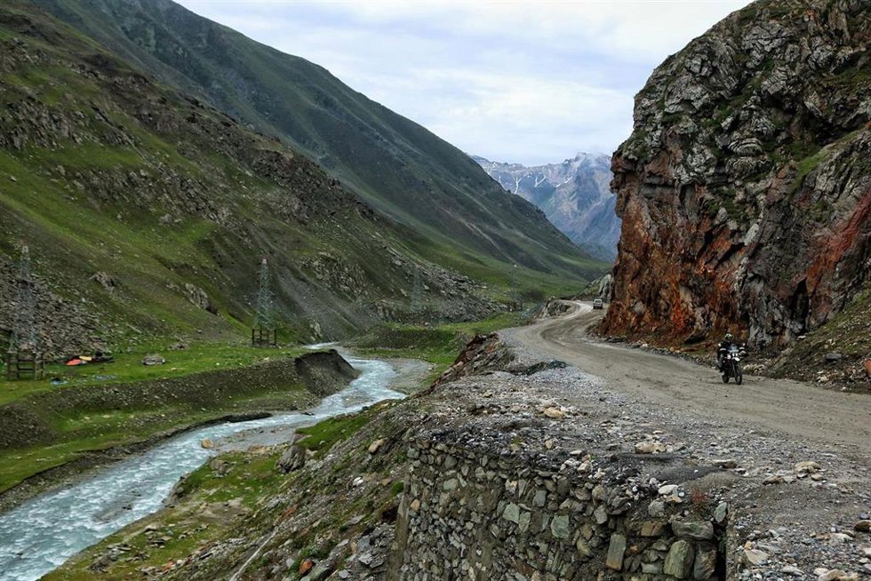 Una cordillera de Ladaj, la frontera en disputa entre China e India
