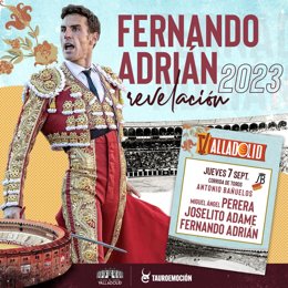 Fernando Adrián sustituirá a Daniel Luque en la feria taurina en honor a la Virgen de San Lorenzo de Valladolid