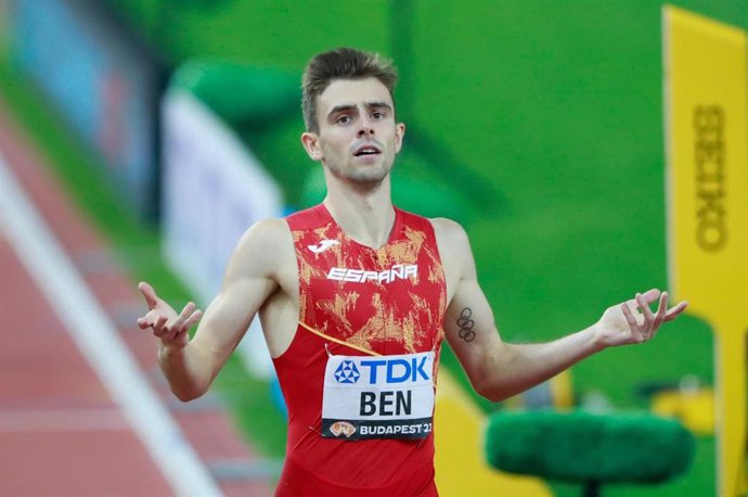 Adrián Ben, durante una carrera.