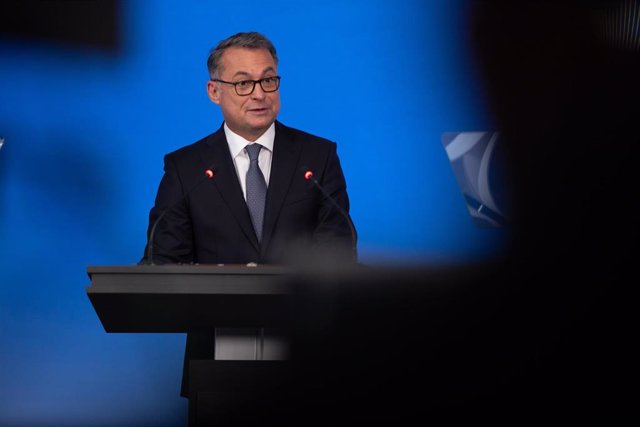 Archivo - HANDOUT - 11 January 2022, Frankfurt_Main: Joachim Nagel, new President of the German Federal Bank (Deutsche Bundesbank), speaks during the Bundesbank's change of office ceremony. In a virtual ceremony, the Bundesbank in Frankfurt bid farewell t