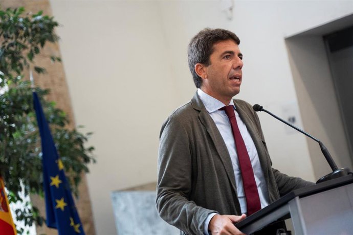 Archivo - El presidente de la Generalitat valenciana, Carlos Mazón