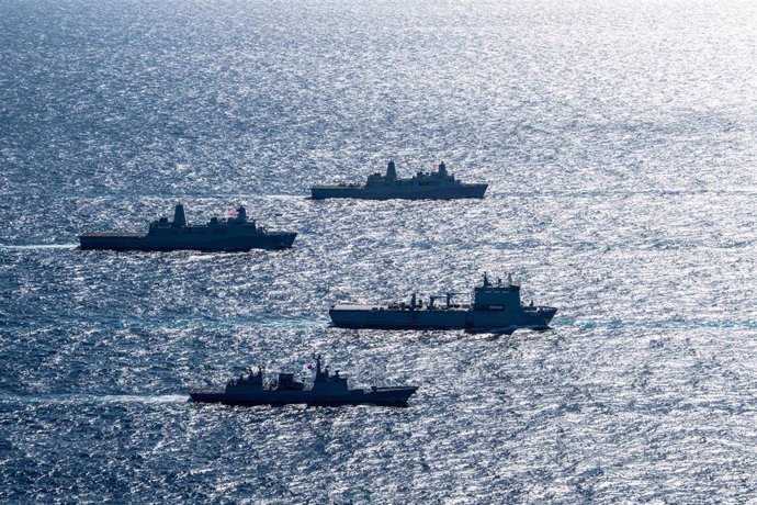Ejercicios militares conjuntos en el mar de China Meridional