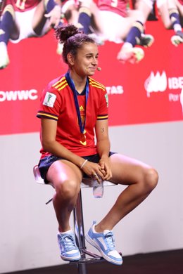 Archivo - Ana Tejada looks on during the act of reception of the Spain Under 20 Women Team at Ciudad del Futbol after winning the World Championship in Costa Rica, on August 30, 2022 in Las Rozas, Madrid, Spain.