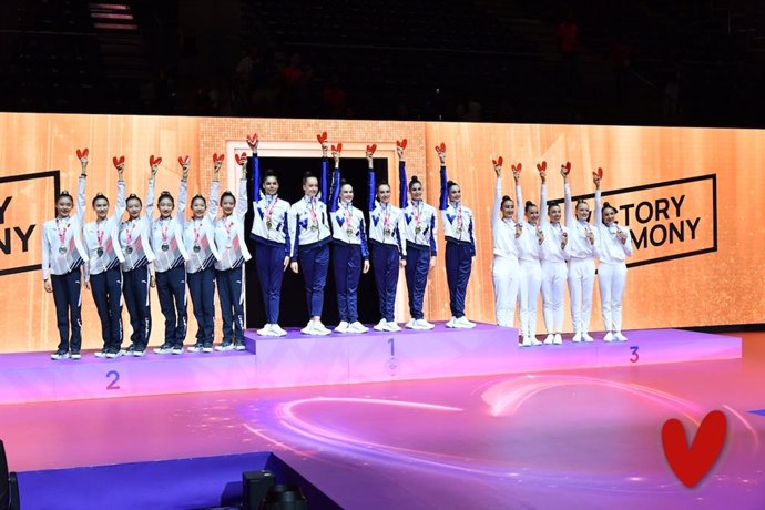 España, bronce en conjunto del Mundial de gimnasia en Valencia