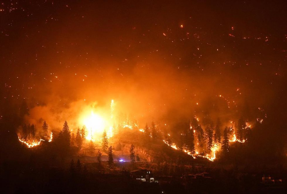 Incendios forestales en Canadá.