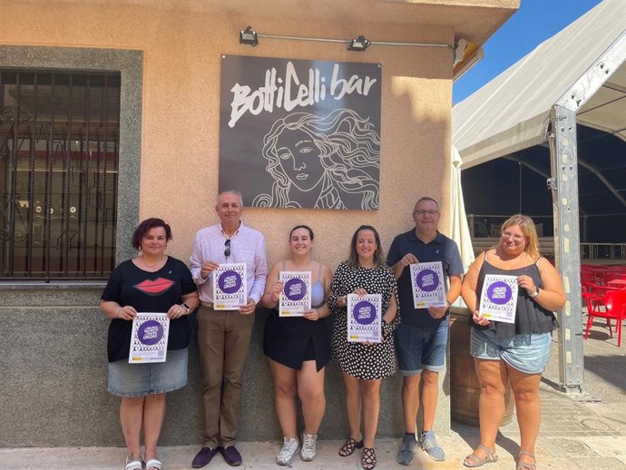 Punto violeta en Almudévar.