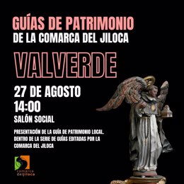 Cartel de la presentación en Valverde