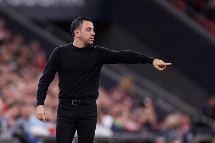 Archivo - Xavi Hernández, entrenador del FC Barcelona.