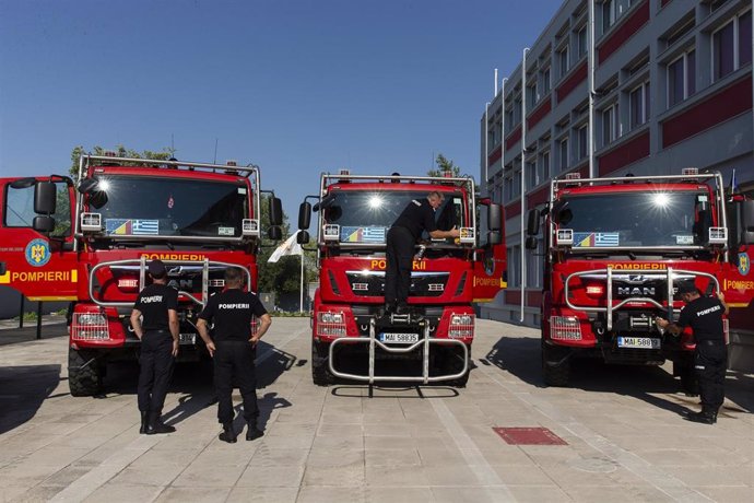 Archivo - Bomberos de Rumanía