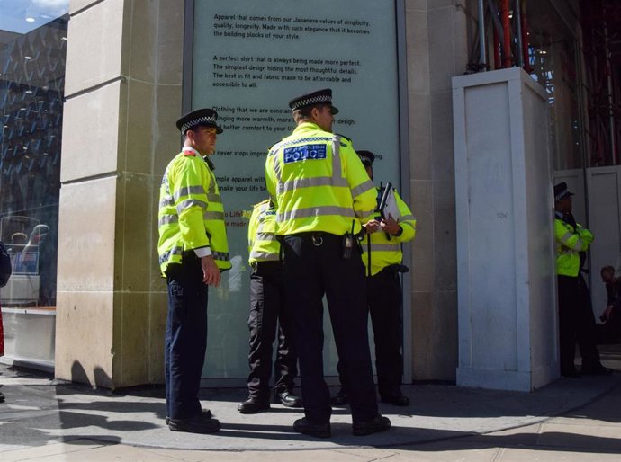 Policía en Londres, imagen de archivo.