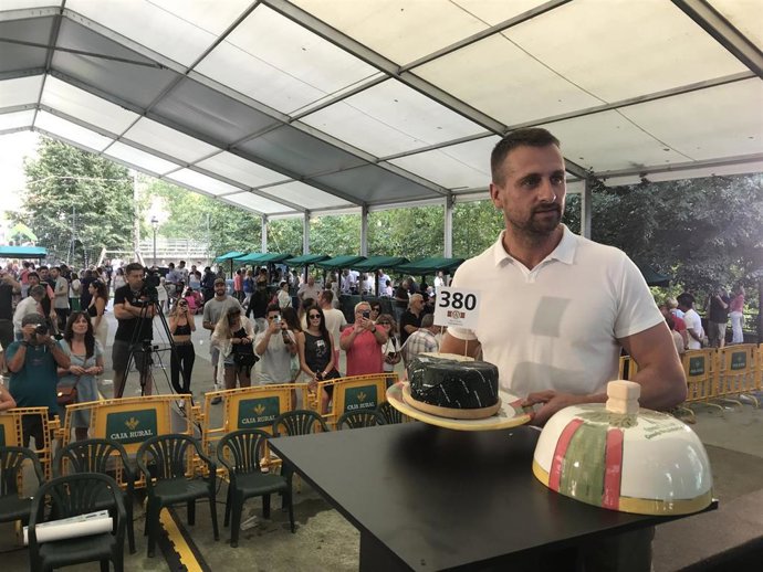 Iván Suárez, del Llagar de Colloto, en la última subasta