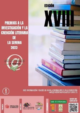 Cartel de los XVIII 'Premios a la investigación y la creación literaria de La Serena'