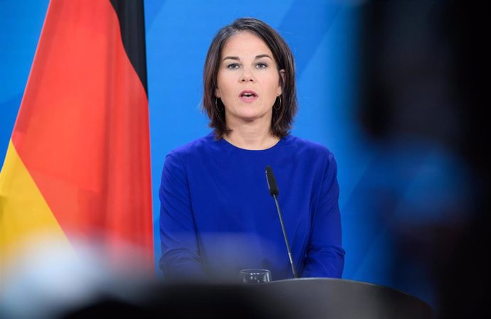 21 August 2023, Berlin: German Foreign Minister Annalena Baerbock holds a joint press conference with Foreign Minister of the Republic of Senegal Aissata Tall Sall after their talks at the Federal Foreign Office. Photo: Bernd von Jutrczenka/dpa