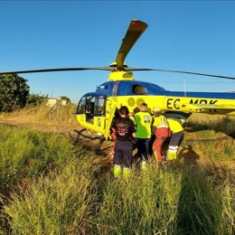 Accidente de turismo arrollado por un tren en Calera y Chozas