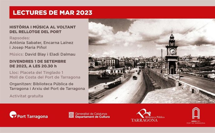 Cartel 'Lectures de Mar' 2023.