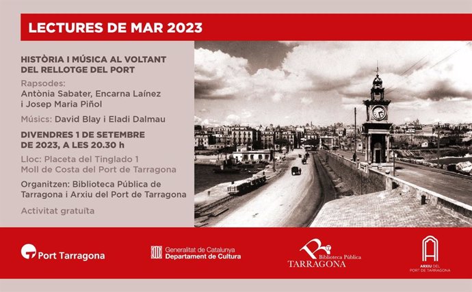 Cartell 'Lectures de Mar' 2023.