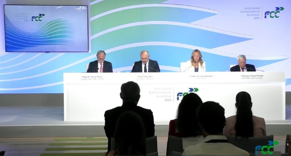 Archivo - Junta extrardinaria de FCC de julio de 2023