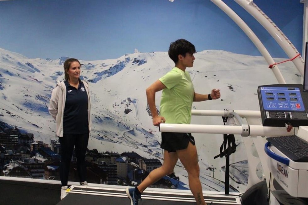 María Pérez, en imagen de archivo en un entrenamiento