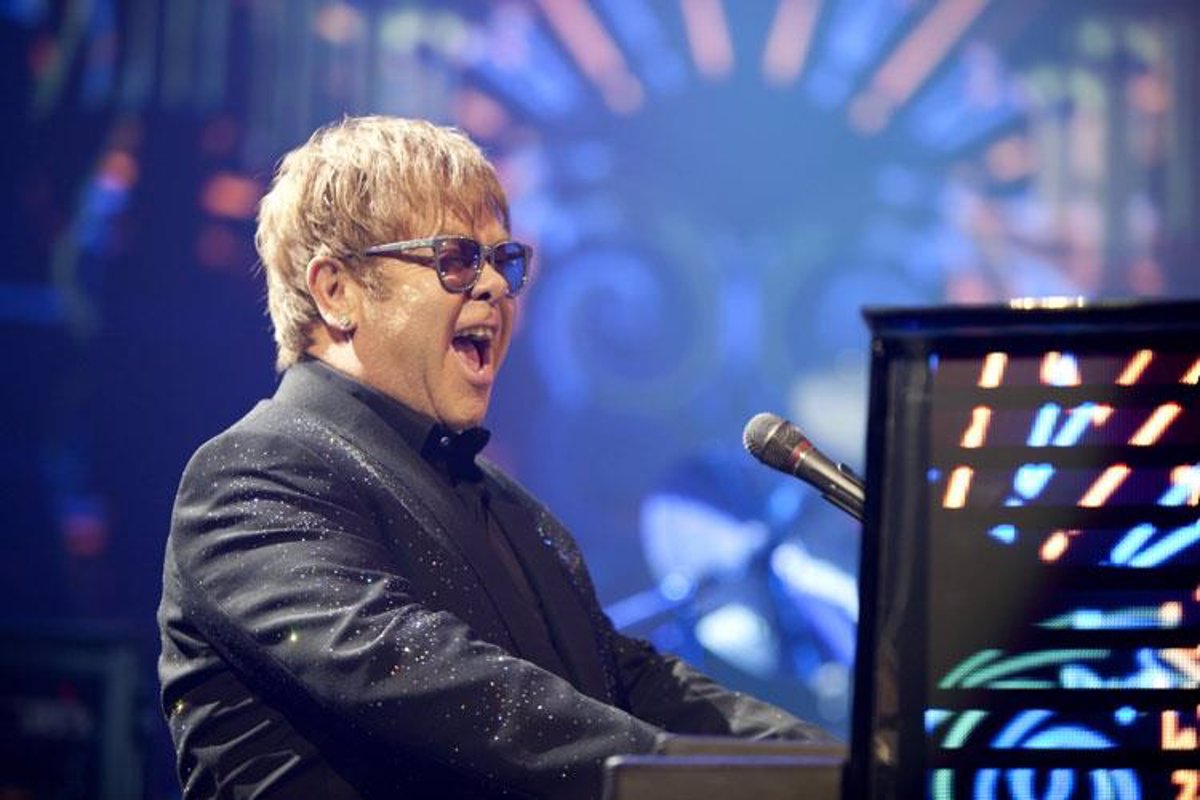 Elton John is discharged from hospital after falling at his home in France on Sunday