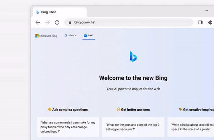 El chat de Bing en Chrome para escritorio