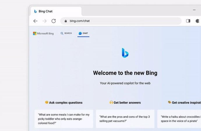 El chat de Bing en Chrome para escritorio