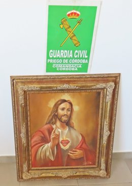 Cuadro sustraído en una casa de Priego de Córdoba.