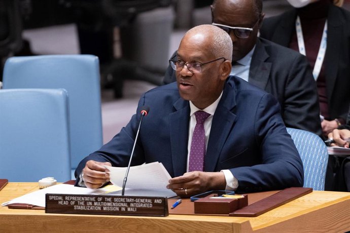 Archivo - El jefe de la MINUSMA, El Ghassim Wane