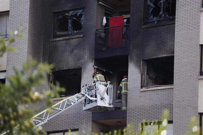 Deflagración en el edificio de Juan de Valladolid.