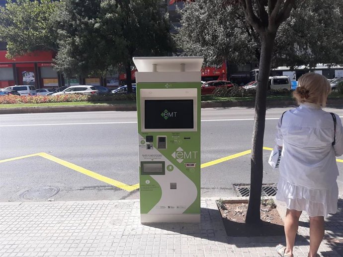 Imagen de una de las nuevas máquinas de la EMT Palma.