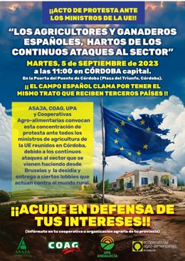 Cartel de la concentración.
