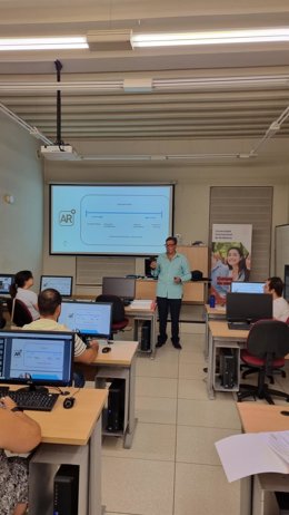 Curso 'Uso educativo de la Realidad Aumentada, Realidad Virtual y Realidad Extendida' de la UNIA en la sede Antonio Machado de Baeza.