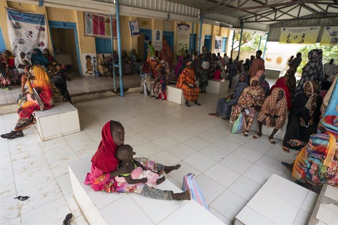 Archivo - Una clínica médica en Nyala, en el estado de Darfur del Sur, en Sudán