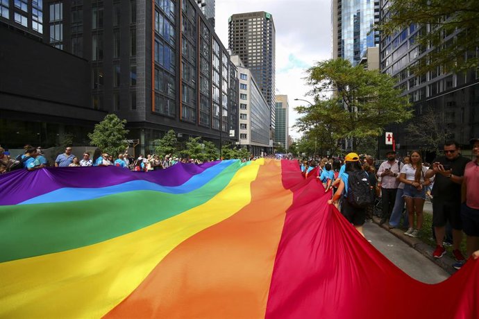 Marcha del día del orgullo en Montreal, Quebec, Canadá