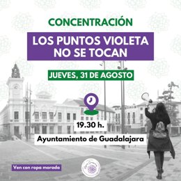 Cartel de la concentración convocada por la Asociación de Mujeres Siemprevivas.