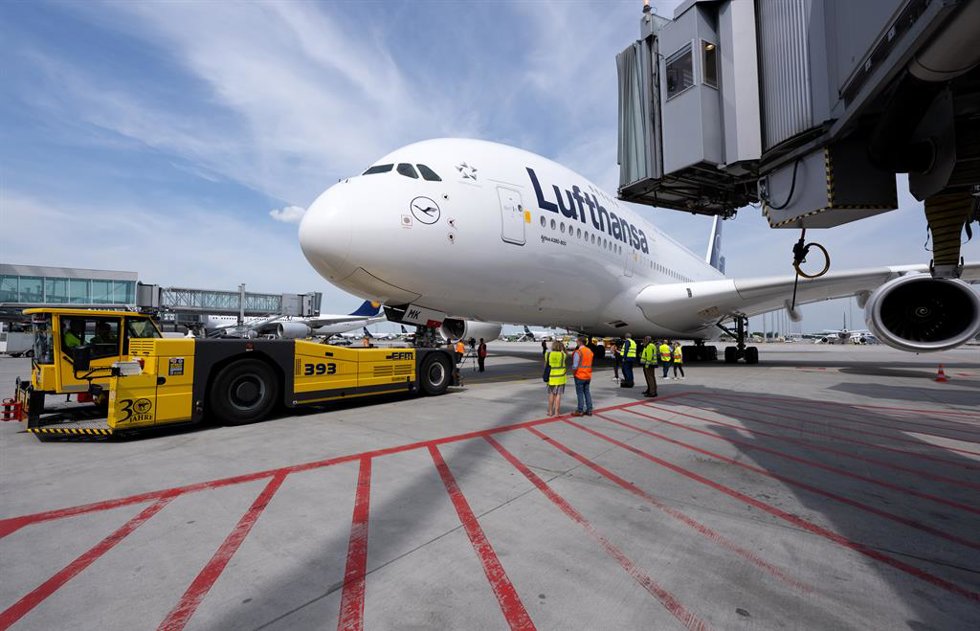 Archivo - Avión de Lufthansa 