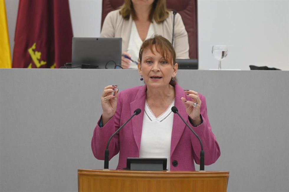 Archivo - La diputada regional de Podemos-IU-AV, María Marín