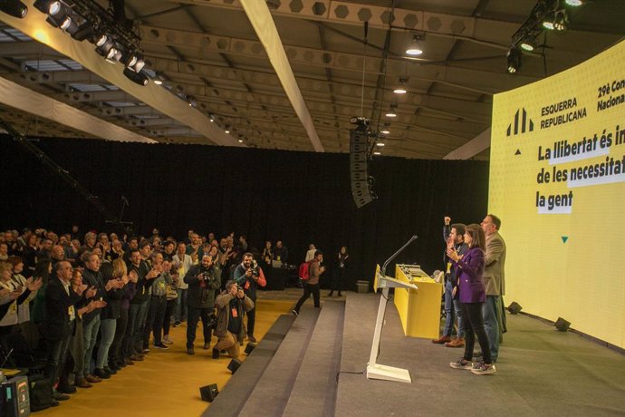 Archivo - Arxiu - Acte de clausura del congrés d'Esquerra Republicana de Catalunya, a la Fira de Lleida, a 28 de gener de 2023, a Lleida, Catalunya (Espanya). 