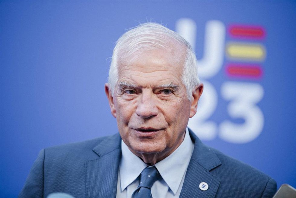 El Alto representante de la Unión para Asuntos Exteriores y Política de Seguridad, Josep Borrell durante la Cumbre Europea de Defensa, en el Campus de la Fábrica de Armas de la Universidad de Castilla-La Mancha, a 30 de agosto de 2023, en Toledo, Castil