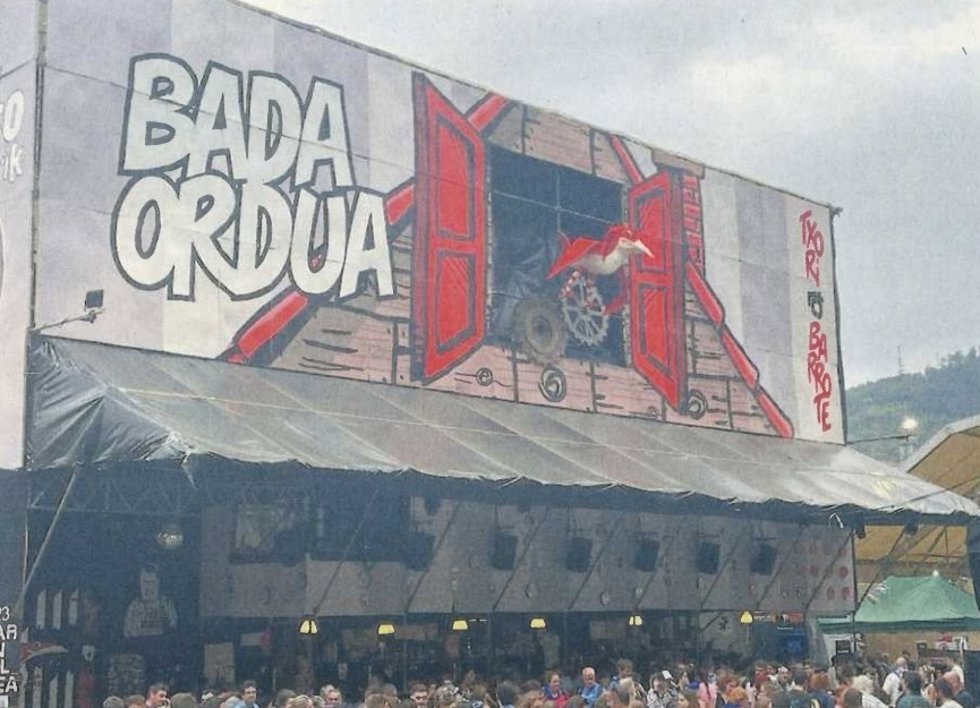 Foto de la txosna de Txori Barrote en la Semana Grande de Bilbao