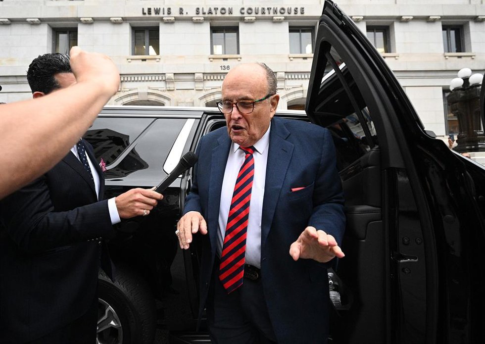Archivo - Rudy Giuliani, abogado del expresidente estadounidense Donald Trump
