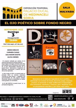 El Palacio Ducal de Medinaceli en Soria acoge este domingo el estreno de la muestra 'El ojo poético sobre fondo negro'